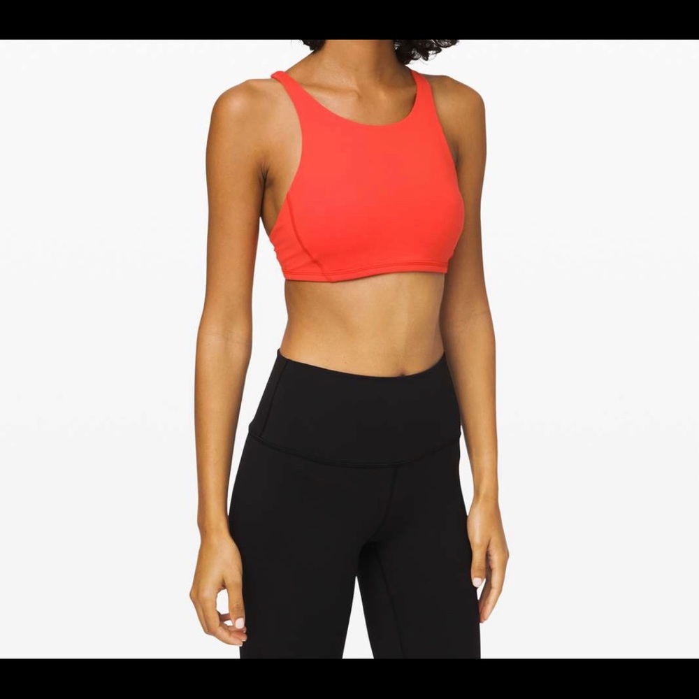 Free to be high neck lululemon size 10 thermal red